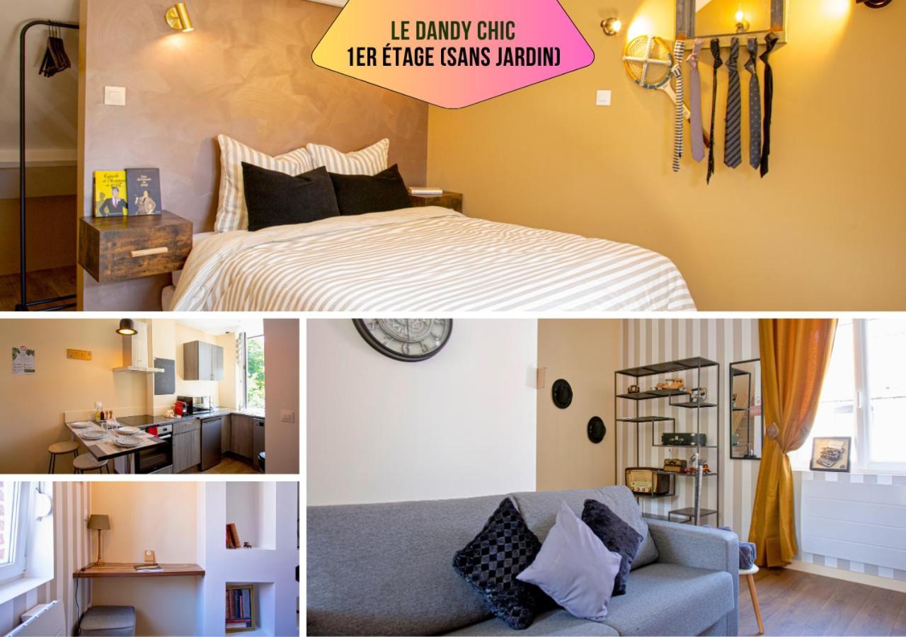 Ideal Pro & Couple - 2 Logements Theme Boho Chic Rdc & Dandy 1Er Etage - Quartier Calme - Jardin - Wifi Hd - Smart Tv - Parking Gratuit - Proche Centre & Transports - Ask Home Valenciennes Dış mekan fotoğraf
